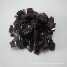 3-6mm púrpura roto / triturado de vidrio, arena de vidrio de piedra de cuarzo